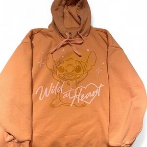 Disney Stitch “Wild at Heart” Hoodie 🧡